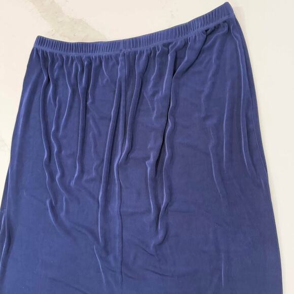 Plus by Design Vikki Vi Classic Royal Purple Straight Maxi Skirt Womens 3X Sleek - Picture 6 of 7